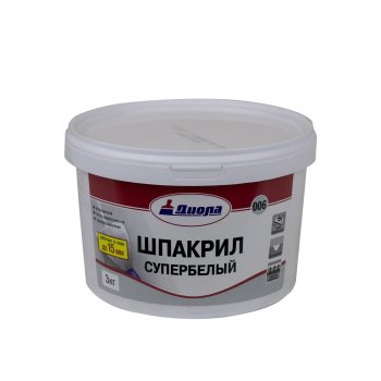 Шпакрил Завод Диола Д-006 супербелый 3 кг